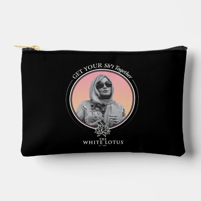 Get Your Sh*t Together - The White Lotus Accessory Pouch (Front)