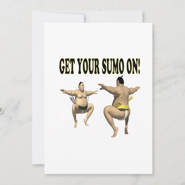 Get Your Sumo On Invitation (Front)