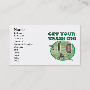 Get Your Train On Business Card