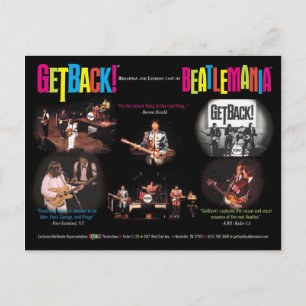 GetBack!® Beatlemania Postcard