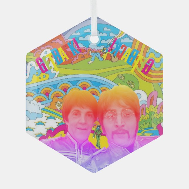 GetBack! Glass Ornament (Front)