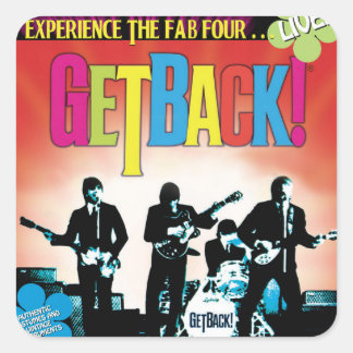 GetBack!® Square Stickers, Glossy Square Sticker