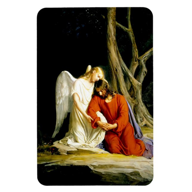 Gethsemane  by Carl Bloch. Fine Art Magnet (Vertical)