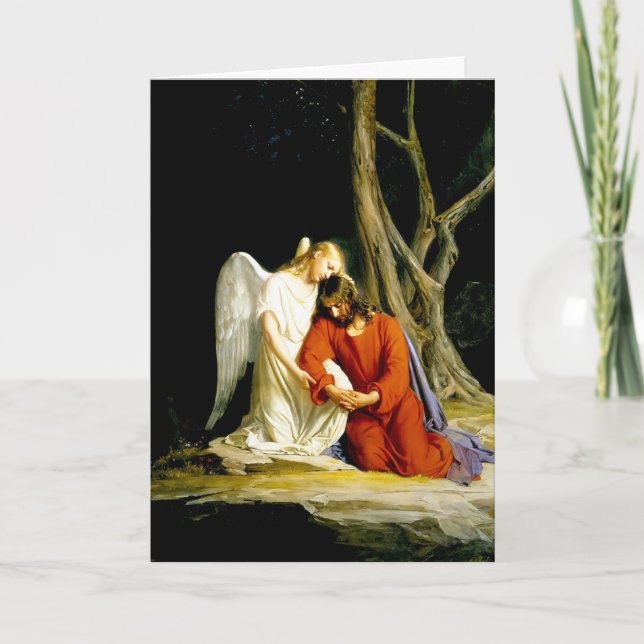 Gethsemane. Fine Art Easter Card (Front)