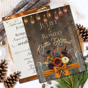 Gettin' Hitched Wildflowers & Ribbon - Copper
