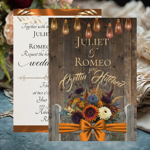 Gettin' Hitched Wildflowers & Ribbon - Copper