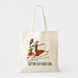 Gettin' My Knit On! tote Bag