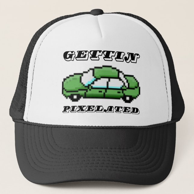 Gettin Pixelated Trucker Hat (Front)