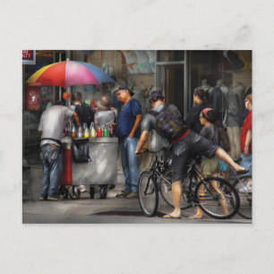 Getting a Snowcone Postcard