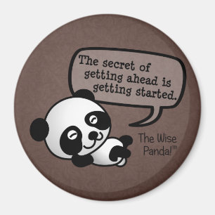 Getting ahead requires getting started magnet
