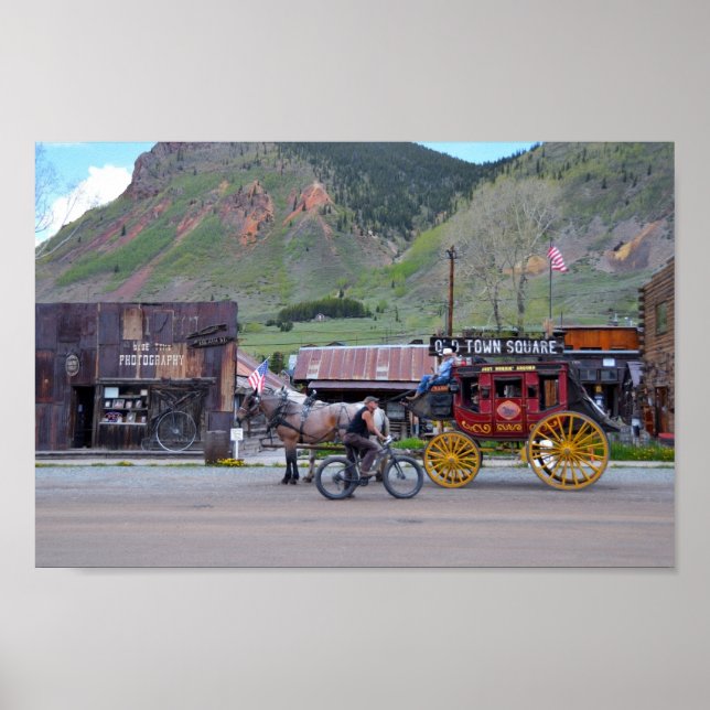 Getting Around in Silverton, Colorado Poster (Front)