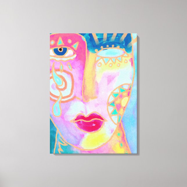 Getting Better Abstract Digital Painting Canvas Print (Front)