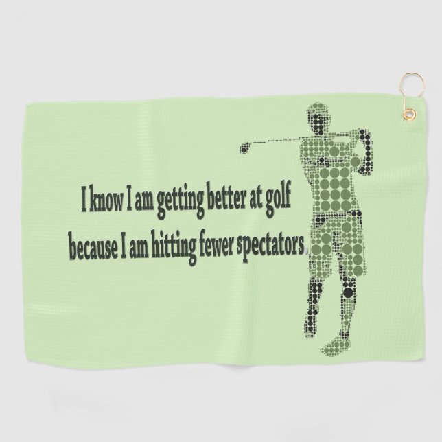 Getting Better at Golf Golf Towel (Horizontal)