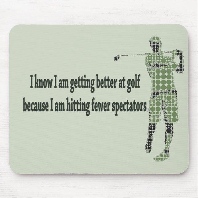 Getting Better at Golf Mouse Pad (Front)