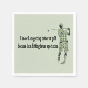 Getting Better at Golf Napkin