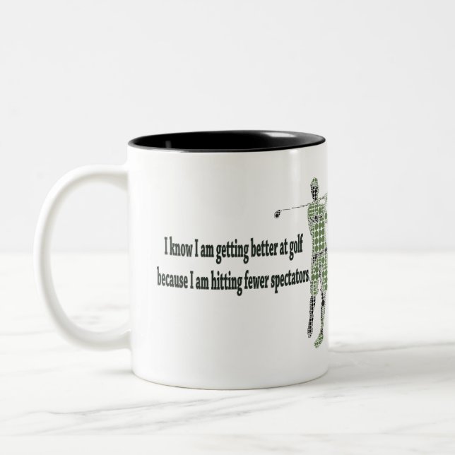 Getting Better at Golf Two-Tone Coffee Mug (Left)
