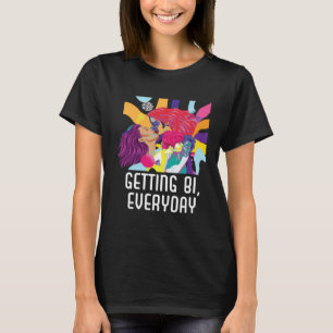 Getting Bi Everyday Bisexual Rainbow Pride Bisexua T-Shirt