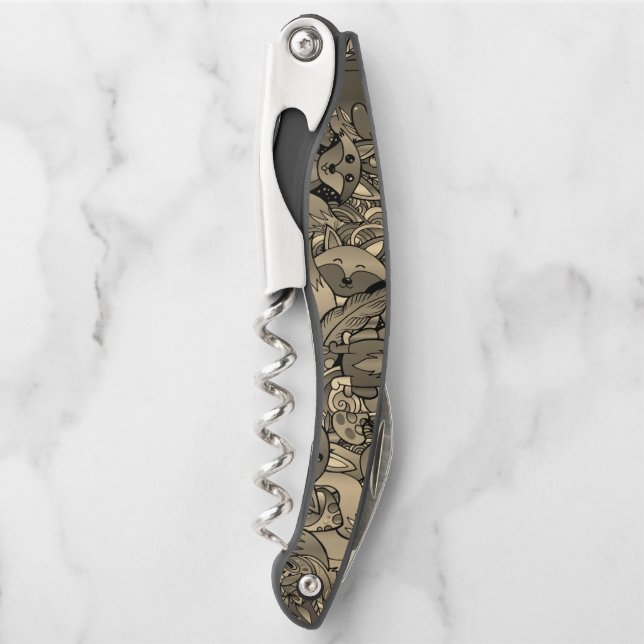 Getting Foxy Sepia Tone Corkscrew (Front)