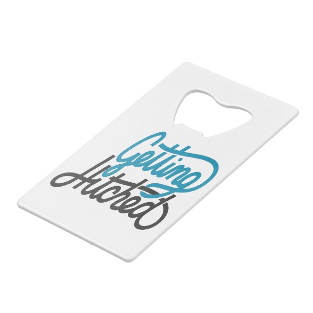 Getting Hitched Wallet Bottle Opener (Front Angled)