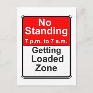 Getting Loaded Zone Postcard