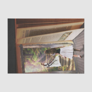 Getting Lost in imagination while reading book Tissue Paper
