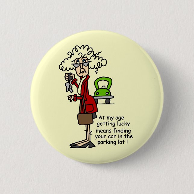 Getting Lucky Humour 2 Inch Round Button (Front)