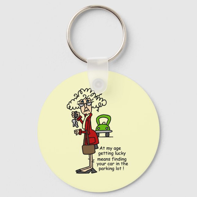 Getting Lucky Humour Keychain (Front)