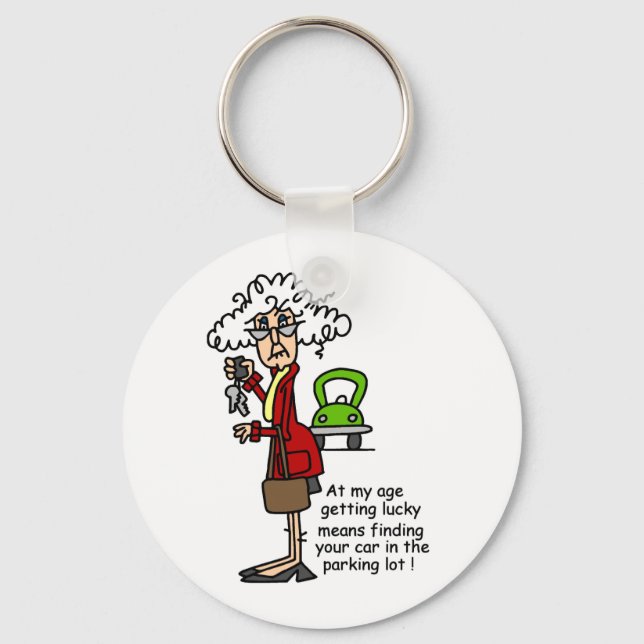 Getting Lucky Humour Keychain (Front)