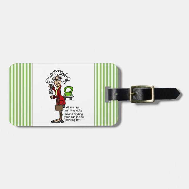 Getting Lucky Humour Luggage Tag (Front Horizontal)