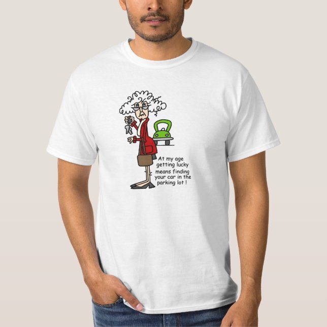 Getting Lucky Humour T-Shirt (Front)