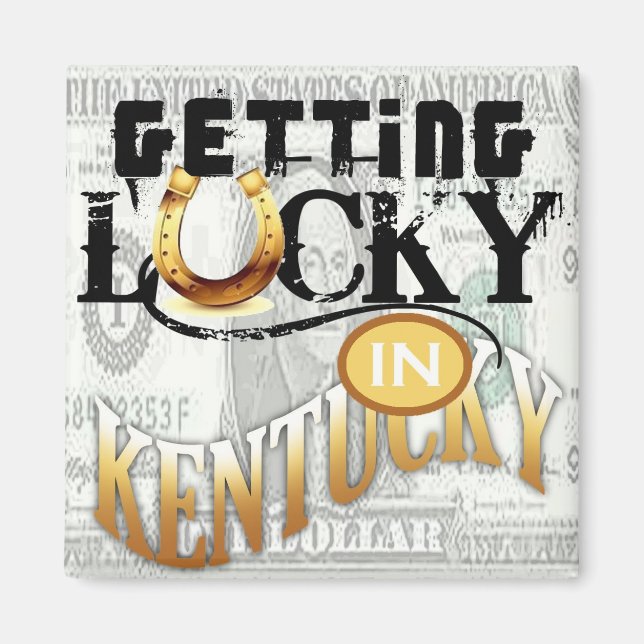 getting lucky in kentucky by gregory gallo magnet (Front)