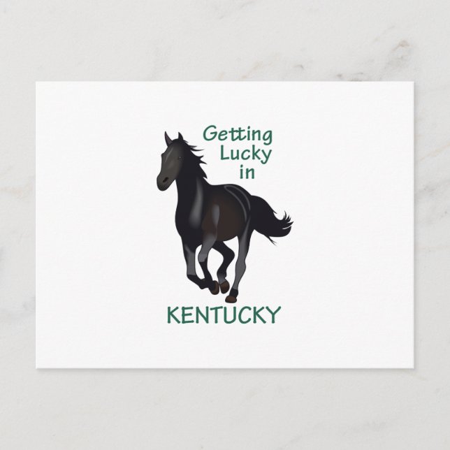 GETTING LUCKY IN KENTUCKY POSTCARD (Front)