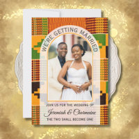 GETTING MARRIED African Ghana Kente WEDDING 