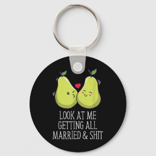 Getting Married Bride Groom Furture Wife Husband T Keychain