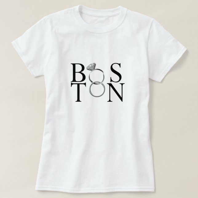 Getting Married In Boston T-Shirt (Design Front)