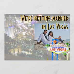 Getting Married in Las Vegas Photo Card
