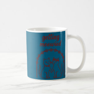 Getting meowied cat wedding bride groom funny long coffee mug