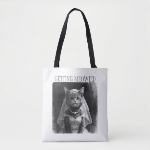 Getting Meowied – Funny Bachelorette Design  Tote Bag