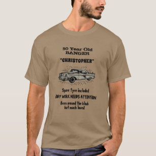 Getting Old 50th Birthday Joke Vintage Car Funny T-Shirt