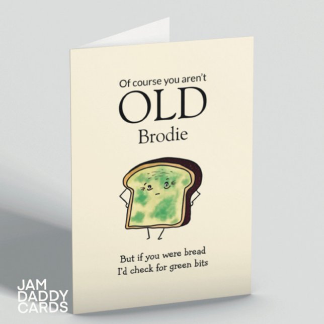 Getting OLD Funny Customisable Birthday Card (Creator Uploaded)