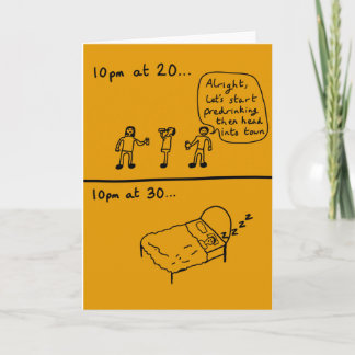 Getting older Birthday Card