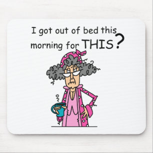 Getting Out of Bed Humour Mouse Pad