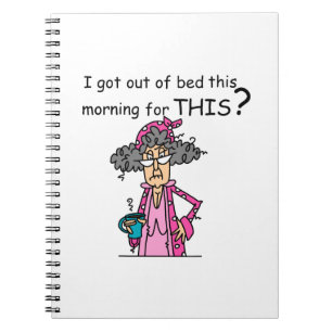 Getting Out of Bed Humour Notebook