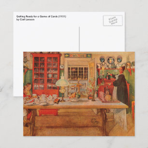 Getting Ready for a Game of Cards by Carl Larsson