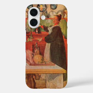 Getting Ready for a Game of Cards by Carl Larsson iPhone 16 Case