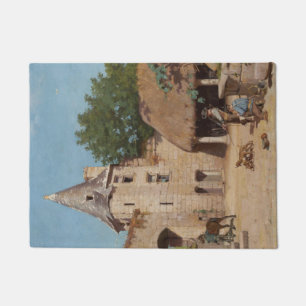 Getting Ready for the Hunt (Medieval Scene) Doormat