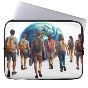 Getting Ready for the World Back to School  Laptop Sleeve