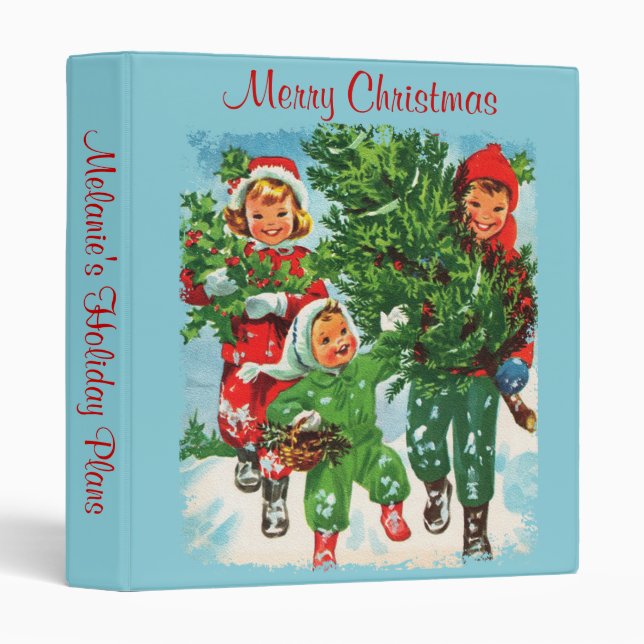 Getting the Christmas Tree 3 Ring Holiday Binder (Front/Spine)