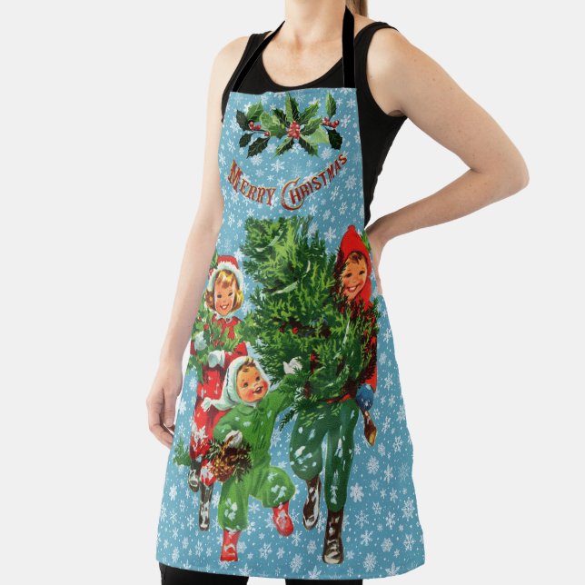 Getting The Christmas Tree Apron (Insitu)