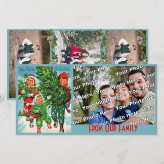 Getting The Christmas Tree Photo Card